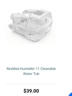ResMed Clear Replacement HumidAir 11 Water Reservoir